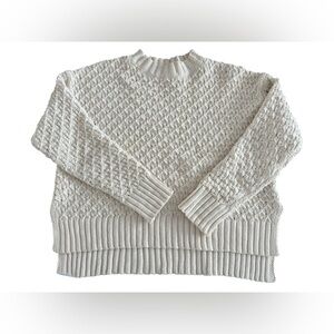 a new day Off-White Textured Crew Neck Sweater (NWOT)
